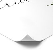 Poster Panneau de bienvenue pour une douche de mariée hiv (Coin)