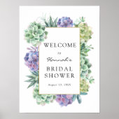 Poster Panneau de bienvenue pour une douche de mariée suc (Devant)