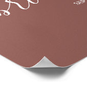 Poster Panneau de bienvenue pour une douche de nuptiale a (Coin)