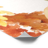 Poster Panneau de bienvenue pour une douche nuptiale flor (Coin)