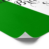 Poster Panneau de bienvenue pour une élégante Baby Shower (Coin)