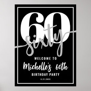 Poster Panneau de bienvenue pour une fête d'anniversaire