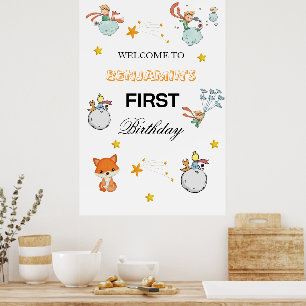 Poster Panneau de bienvenue pour une fête d'anniversaire