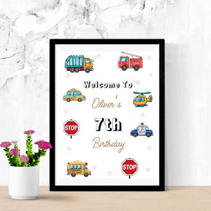 Poster Panneau de bienvenue pour une fête d'anniversaire