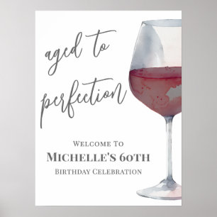 Poster Panneau de bienvenue pour une fête d'anniversaire 