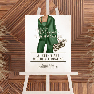 Poster Panneau de bienvenue pour une fête de divorce
