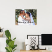 Poster Panneau de bienvenue pour une fête de fiançailles  (Bureau à domicile)