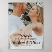 Poster Panneau de bienvenue pour une fête de fiançailles  (Devant)