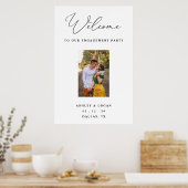 Poster Panneau de bienvenue pour une fête de fiançailles (Cuisine)