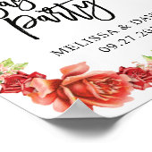 Poster Panneau de bienvenue pour une fête de fiançailles  (Coin)