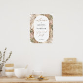 Poster Panneau de bienvenue pour une fête de fiançailles  (Cuisine)