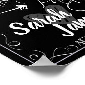 Poster Panneau de bienvenue pour une fête de fiançailles  (Coin)