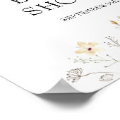 Poster Panneau de bienvenue pour une fête de mariage abei (Coin)