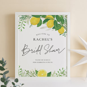 Poster Panneau de bienvenue pour une fête de mariage aux