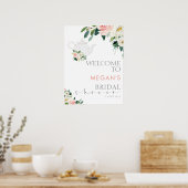 Poster Panneau de bienvenue pour une fête de mariage avec (Cuisine)