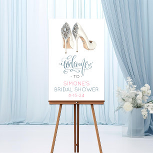 Poster Panneau de bienvenue pour une fête de mariage avec