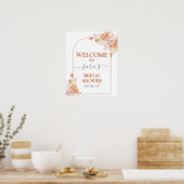 Poster Panneau de bienvenue pour une fête de mariage bohè (Cuisine)