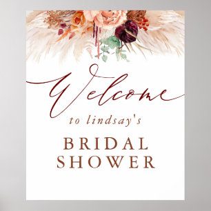 Poster Panneau de bienvenue pour une fête de mariage en t