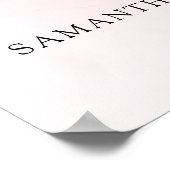 Poster Panneau de bienvenue pour une fête de mariage glac (Coin)