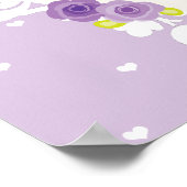 Poster Panneau de bienvenue pour une fête de mariage goth (Coin)