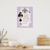 Poster Panneau de bienvenue pour une fête de mariage goth (Cuisine)