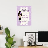 Poster Panneau de bienvenue pour une fête de mariage goth (Bureau à domicile)
