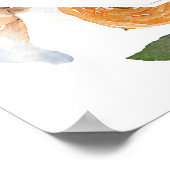 Poster Panneau de bienvenue pour une fête de mariage oran (Coin)