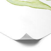 Poster Panneau de bienvenue pour une fête de mariage rose (Coin)