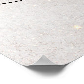 Poster Panneau de bienvenue pour une fête de mariage Rose (Coin)