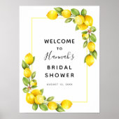 Poster Panneau de bienvenue pour une fête de mariage sous (Devant)