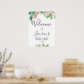 Poster Panneau de bienvenue pour une fête de mariage succ (Cuisine)