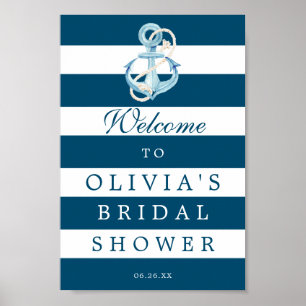 Poster Panneau de bienvenue pour une fête de mariage sur