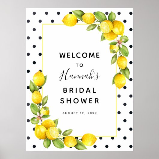 Poster Panneau de Bienvenue pour une Fête de Mariée au Ci (Devant)