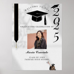 Poster Panneau de bienvenue pour une fête de remise de di