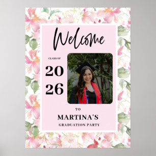 Poster Panneau de bienvenue pour une fête de remise de di