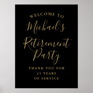 Poster Panneau de bienvenue pour une fête de retraite noi