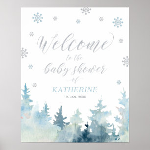 Poster Panneau de bienvenue pour une fête prénatale garço