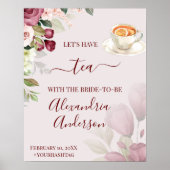 Poster Panneau de bienvenue pour une fête prénuptiale aut (Devant)