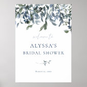 Poster Panneau de bienvenue pour une fête prénuptiale aux (Devant)