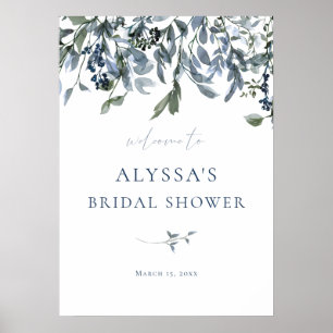 Poster Panneau de bienvenue pour une fête prénuptiale aux