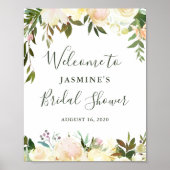 Poster Panneau de bienvenue pour une fête prénuptiale ave (Devant)