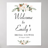 Poster panneau de bienvenue pour une fête prénuptiale ave (Devant)