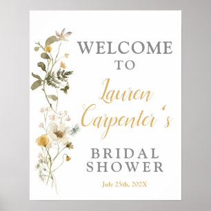 Poster Panneau de bienvenue pour une fête prénuptiale de
