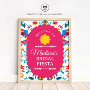 Poster Panneau de bienvenue pour une fête prénuptiale Fie