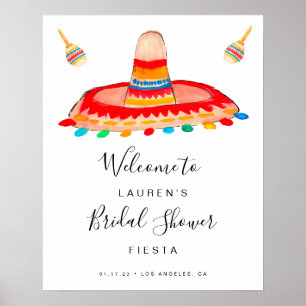 Poster Panneau de bienvenue pour une fête prénuptiale Fie