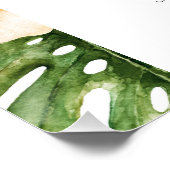 Poster Panneau de bienvenue pour une fête prénuptiale flo (Coin)