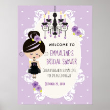 Panneau de bienvenue pour une fête prénuptiale got