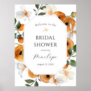 Poster Panneau de bienvenue pour une fête prénuptiale Ora
