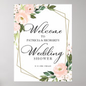 Poster Panneau de bienvenue pour une fête prénuptiale sur (Devant)