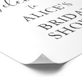 Poster Panneau de bienvenue pour une fête prénuptiale sur (Coin)